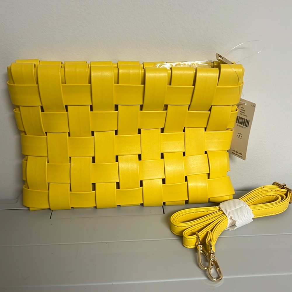 NWT Anthropologie Lindy Woven clutch
